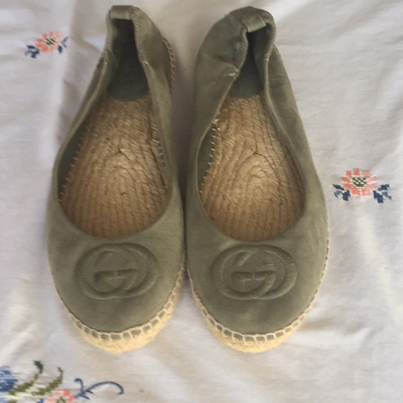 gucci green espadrille